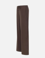 VINCE. Pantaloni in misto lino BROWN Donna 
