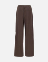 VINCE. Pantaloni in misto lino BROWN Donna 