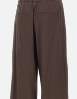 VINCE. Pantaloni in misto lino BROWN Donna 