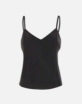 Top in raso V172013204 001BLK VINCE. 