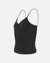 Top in raso V172013204 001BLK VINCE. 