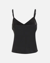 Top in raso V172013204 001BLK VINCE. 