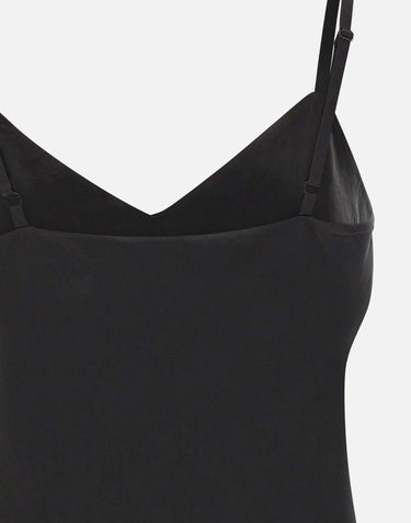 Top in raso V172013204 001BLK VINCE. 