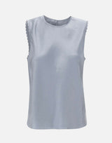 Top satinato con dettaglio smerlato V172013205 431LTL VINCE. 