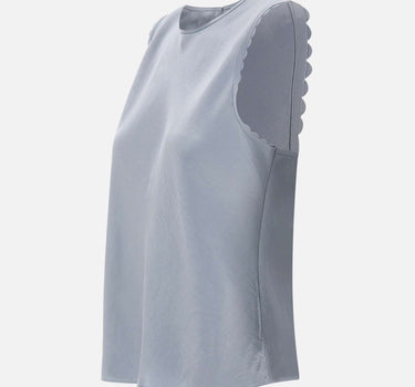 Top satinato con dettaglio smerlato V172013205 431LTL VINCE. 