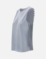 Top satinato con dettaglio smerlato V172013205 431LTL VINCE. 