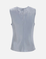 Top satinato con dettaglio smerlato V172013205 431LTL VINCE. 