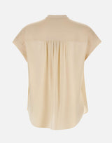 Blusa in seta con arricciature V181713198 154CRM VINCE. 
