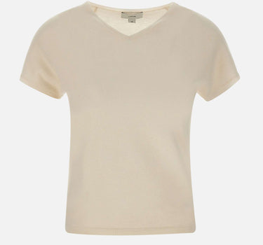 Maglia a maniche corte in misto lana e cashmere V182979864 101OWH VINCE. 
