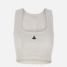 "Cropped rib vest" 1G010011 J009CA401 VIVIENNE WESTWOOD 