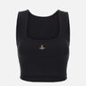 "Cropped rib vest" 1G010011 J009CN401 VIVIENNE WESTWOOD 