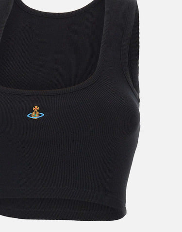 "Cropped rib vest" 1G010011 J009CN401 VIVIENNE WESTWOOD 