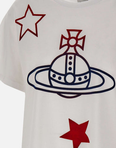 T-shirt "Orb& Stars Classic" 3G010056 J00B9A401 VIVIENNE WESTWOOD 