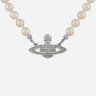 "Mini Bas Relief Pearl Necklace" 63010100 02P104 VIVIENNE WESTWOOD 