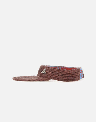 Visiera in rafia 8102002T K005ND411 VIVIENNE WESTWOOD 