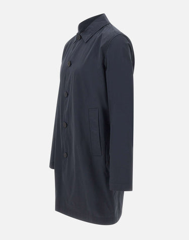 WOOLRICH Trench "Urban Lamar" BLUE Uomo 