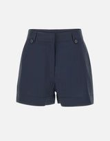 WOOLRICH Short in popeline di cotone BLUE Donna 