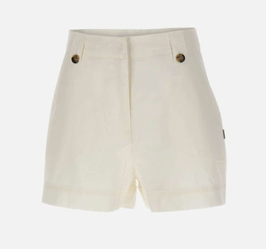 WOOLRICH Shorts in popeline di cotone WHITE Donna 