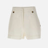 WOOLRICH Shorts in popeline di cotone WHITE Donna 