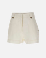 WOOLRICH Shorts in popeline di cotone WHITE Donna 