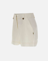WOOLRICH Shorts in popeline di cotone WHITE Donna 