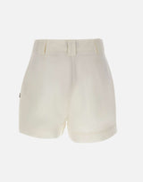 WOOLRICH Shorts in popeline di cotone WHITE Donna 