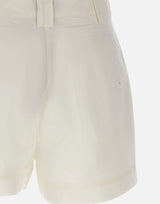 WOOLRICH Shorts in popeline di cotone WHITE Donna 