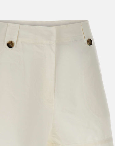 WOOLRICH Shorts in popeline di cotone WHITE Donna 