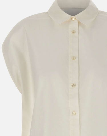 WOOLRICH Camicia in popeline di cotone WHITE Donna 