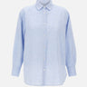 WOOLRICH Camicia "Boyfriend" in misto cotone e lino Light Blue Donna 