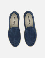 WOOLRICH Mocassini in pelle scamosciata BLUE Uomo 