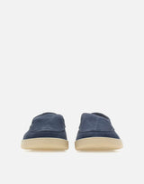 WOOLRICH Mocassini in pelle scamosciata BLUE Uomo 
