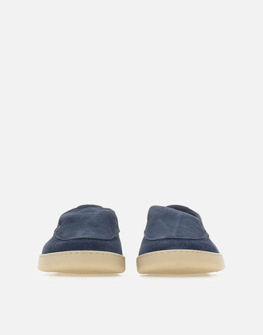WOOLRICH Mocassini in pelle scamosciata BLUE Uomo 