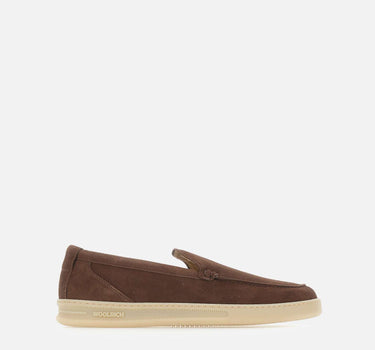 WOOLRICH Mocassini in pelle scamosciata BROWN Uomo 