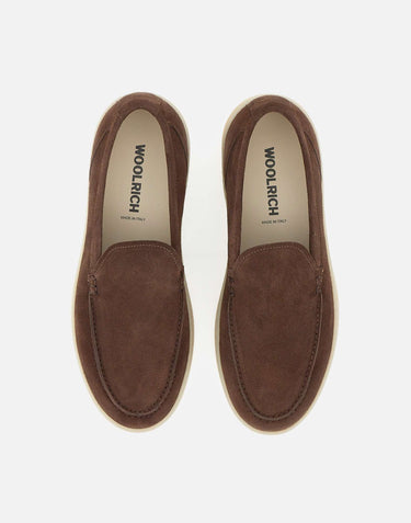 WOOLRICH Mocassini in pelle scamosciata BROWN Uomo 