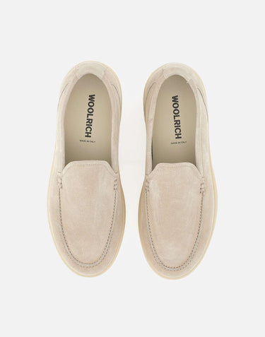 WOOLRICH Mocassini in pelle scamosciata BEIGE Uomo 