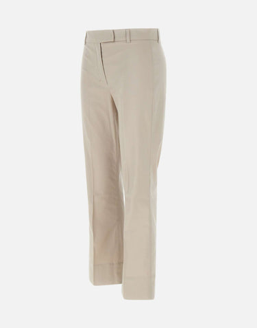 'S MAX MARA Pantaloni "Felice" in gabardina di cotone BEIGE Donna 