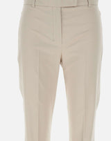 'S MAX MARA Pantaloni "Felice" in gabardina di cotone BEIGE Donna 