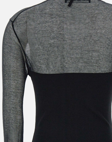 ANDREADAMO "Knit top" BLACK Donna 