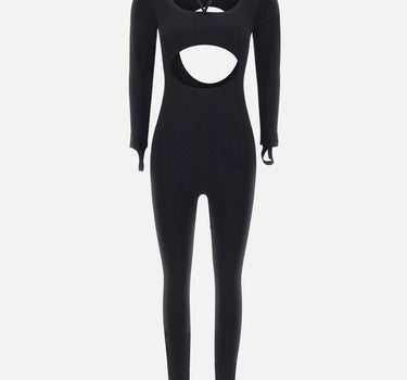 ANDREADAMO "Sculpting jersey jumpsuit" BLACK Donna 