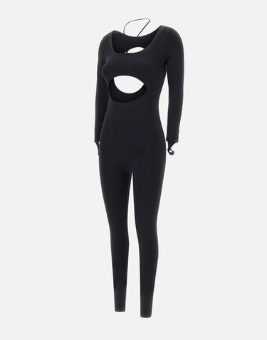 ANDREADAMO "Sculpting jersey jumpsuit" BLACK Donna 