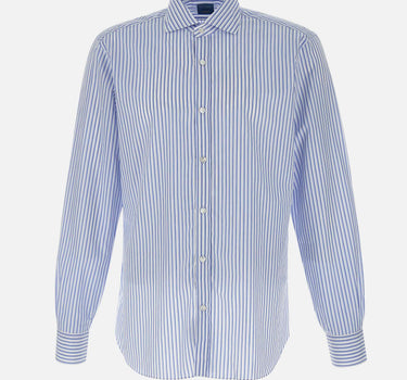 BARBA Camicia  in cotone Light Blue Uomo 