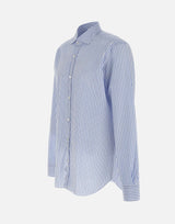 BARBA Camicia  in cotone Light Blue Uomo 