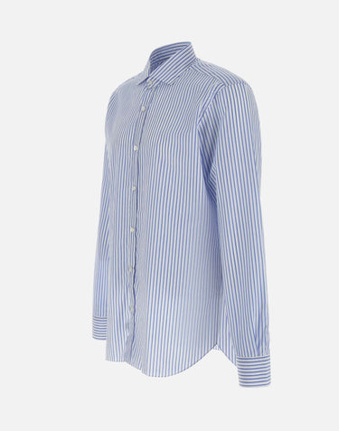 BARBA Camicia  in cotone Light Blue Uomo 