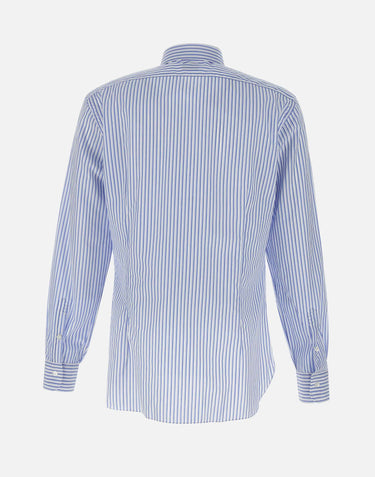BARBA Camicia  in cotone Light Blue Uomo 