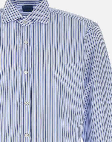 BARBA Camicia  in cotone Light Blue Uomo 