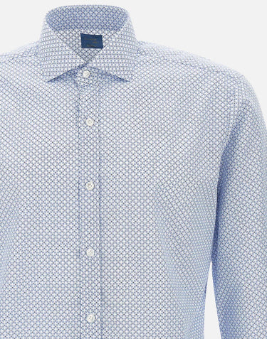 BARBA Camicia in cotone Light Blue Uomo 
