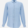 BARBA Camicia in  lino Light Blue Uomo 