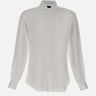 BARBA Camicia in  lino WHITE Uomo 
