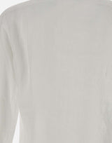 BARBA Camicia in  lino WHITE Uomo 